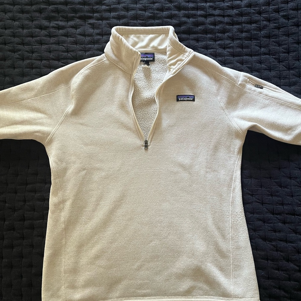 Patagonia Beige Fleece Pullover